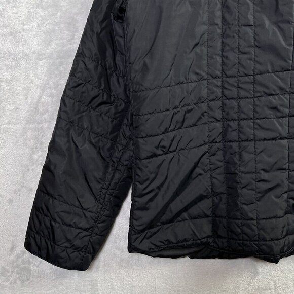 Eddie Bauer Quilted Jacket Women's Large Black Full Zip Winter Coat READ - Picture 11 of 16